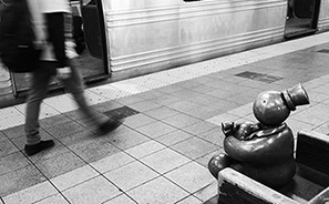 Subway Token Figures : Art : Subway : New York : Tom Otterness : Personal Photo Projects : Photos : Richard Moore : Photographer